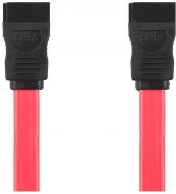 Kabel Accura SATA - SATA III 0.5 m Red (ACC2208) - obraz 1