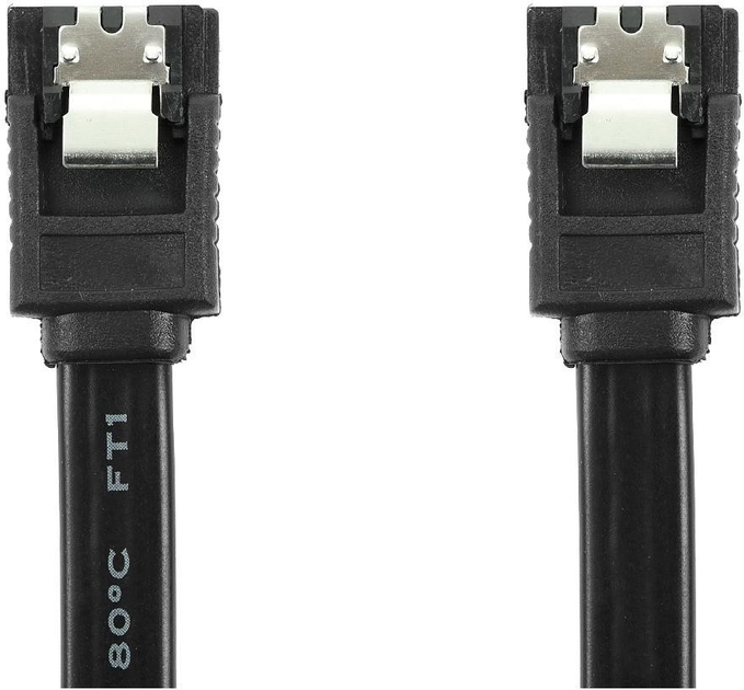 Kabel Accura SATA III - SATA III 0.3 m Black (ACC2203) - obraz 1