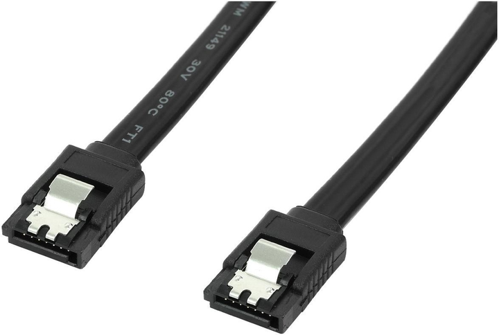 Kabel Accura SATA III - SATA III 0.5 m Black (ACC2206) - obraz 2