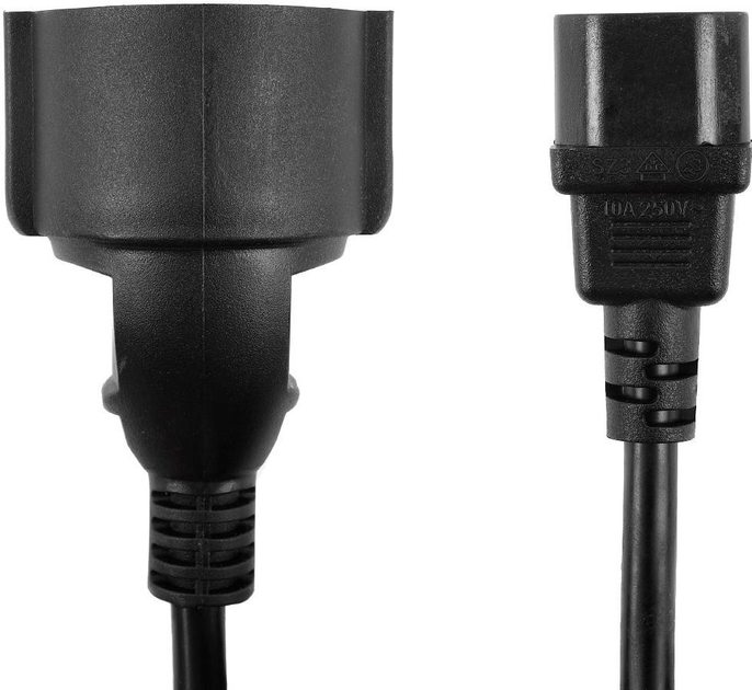 Kabel Accura C14 - Schuko 0.2 m Black (ACC2221) - obraz 2