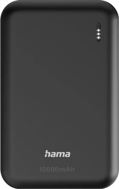 Powerbank Hama Pocket 10 10000 mAh 10W Black (4047443514707) - obraz 1