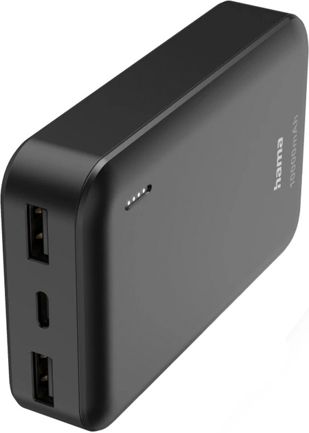 Powerbank Hama Pocket 10 10000 mAh 10W Black (4047443514707) - obraz 2