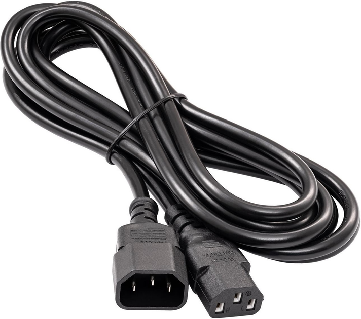 Kabel AKYGA CCA IEC C13 / C14 3 m Black (AK-PC-07A) - obraz 2