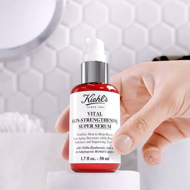 Сироватка для обличчя Kiehl's Vital Vital Skin-Strengthening Super з гіалуроновою кислотою 100 мл (3605972256201) - зображення 3