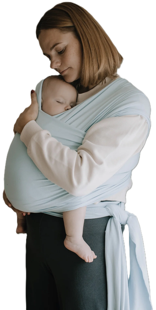 Chusta do noszenia dziecka Boba Serenity Wrap Light Blue (817579015157) - obraz 1