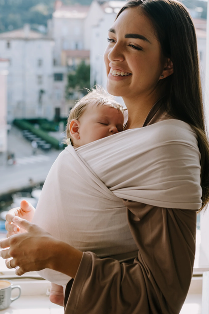 Слінг-шарф Boba Serenity Wrap Organic Stone (817579015164) - зображення 2