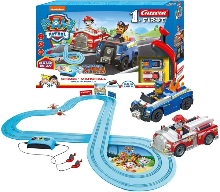 Tor wyścigowy Carrera First Paw Patrol Race N Rescue 3.5 m (20063058) (4007486630581) - obraz 2