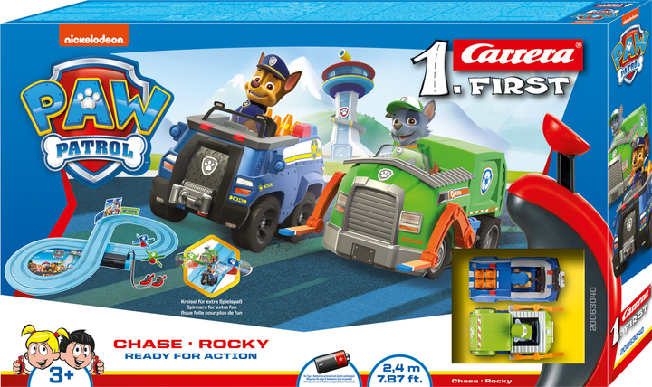 Tor wyścigowy Carrera First Paw Patrol Ready for Action 2.4 m (20063059) (4007486630598) - obraz 1