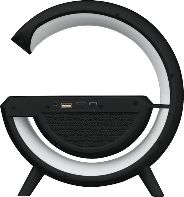 Głośnik przenośny DPM DTL301B LED RGB Bluetooth z ładowarką indukcyjną Czarny (5906881230756) - obraz 5