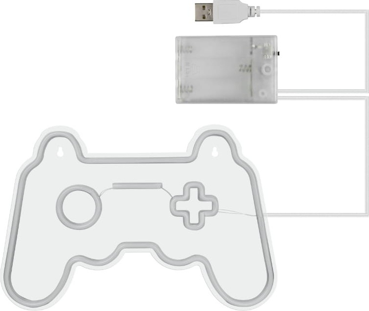 Dekoracyjny neon LED DPM Gamepad 41 x 27.5 cm (5906881229293) - obraz 3