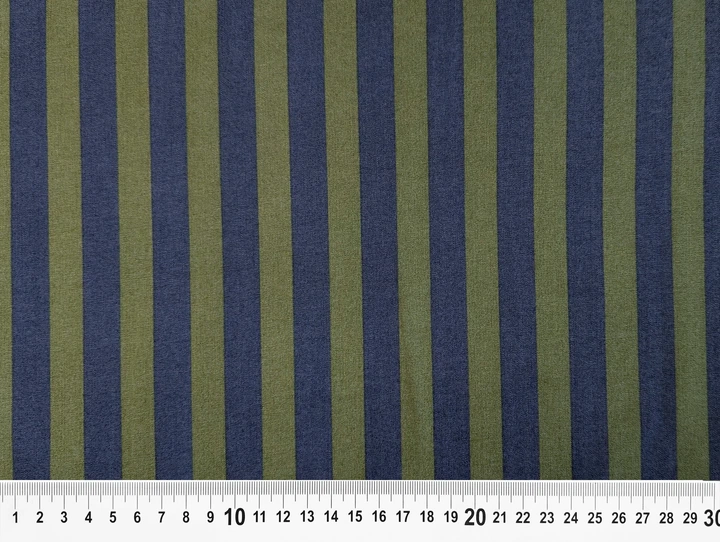 Тканина Джинс сорочковий смужка 11мм, хакі, пог. м. (д70, 1905073, д3 цв1) - Фото 3 Тканина Джинс сорочковий смужка 11мм, хакі, пог. м. (д70, 1905073, д3 цв1) - зображення 3