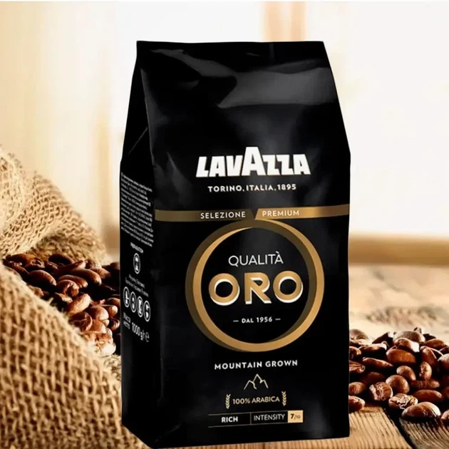 Кава в зернах Lavazza Qualita Oro Mountain Grown 900г Натуральна кава зернова в пачці (33) - изображение 6