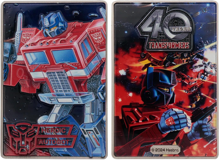Plakietka kolekcjonerska Fanattik TRANSFORMERS 40th Anniversary Autobots Limited Edition (5060948294638) - obraz 4