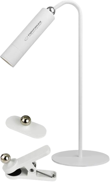 Lampa biurkowa Esperanza Agena Biała - obraz 3