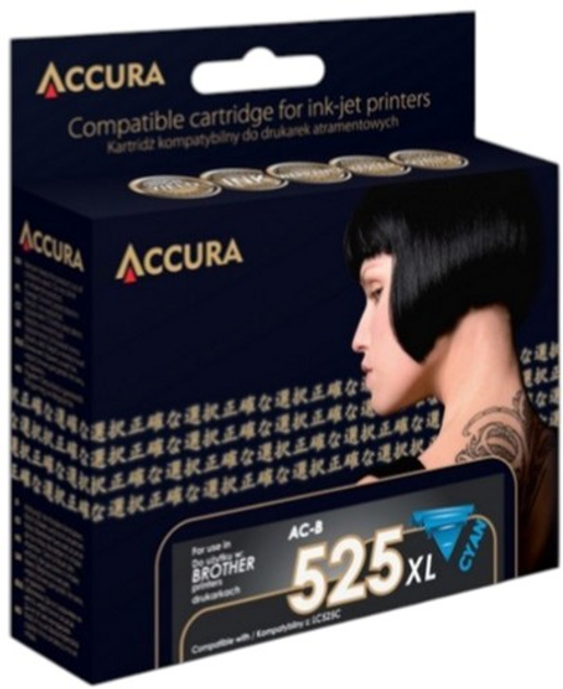 Картридж Accura ink Brother LC525C XL Cyan (5902012920107) - зображення 1
