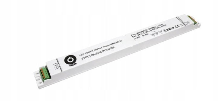 Блок живлення POS LED Driver 12В/8.33A, slim FTPC100V12-S-PCT-PDS (5902135152980) - зображення 1