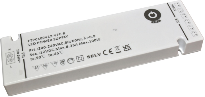 Zasilacz POS LED Driver 12V/8.33A C8 L813/L815 FTPC100V12-VFC-B (5902135152478) - obraz 1