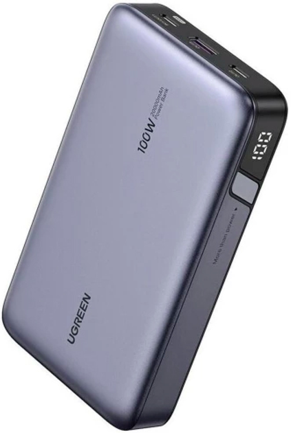 Powerbank Ugreen PB720 20000mAh 100W Two-way FC Grey (6941876221868) - obraz 1