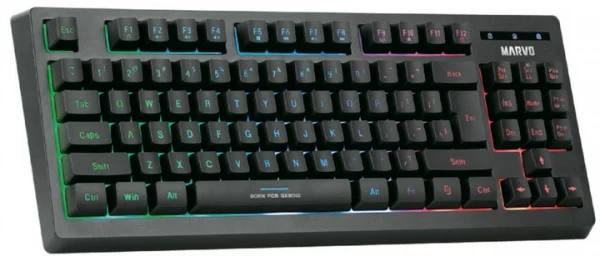 Клавіатура marvo k607 3 colors-LED usb - зображення 2