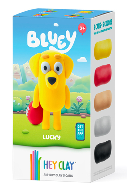 Masa plastyczna Hey Clay - Figurka Bluey Lucky + akcesoria 5pak HCL50204CEE5 (4897105245520) - obraz 1