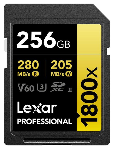 Карта пам'яті Lexar Professional 1800x SDXC 256GB (LSD1800256G-BNNNG) - зображення 1