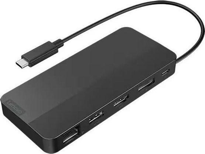 Stacja dokująca Lenovo USB-C Dual Display Travel Dock Black (40B90000WW) - obraz 1