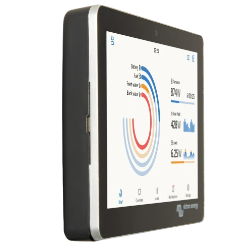 Коммуникационный центр Victron Energy GX Touch 50, RJ45, Ethernet, Wi‑Fi, Bluetooth, USB‑A ×2, SDHC до 32 ГБ Black - Фото 2 Коммуникационный центр Victron Energy GX Touch 50, RJ45, Ethernet, Wi‑Fi, Bluetooth, USB‑A ×2, SDHC до 32 ГБ Black - изображение 2