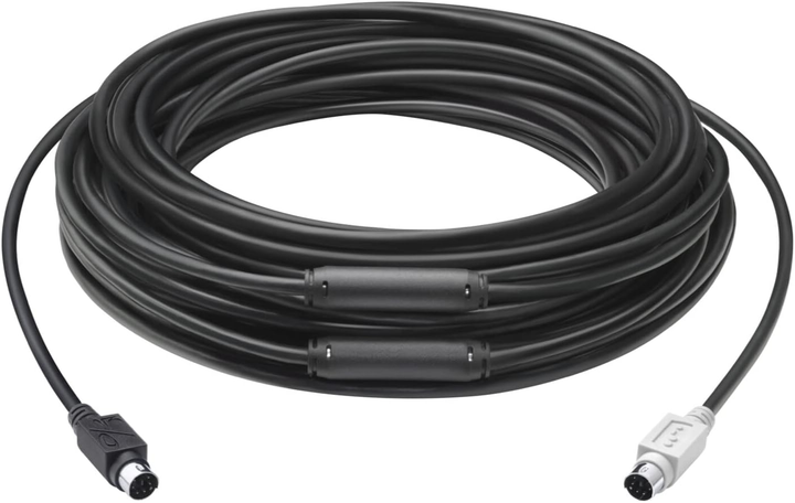 Kabel Logitech Extender Cable for Group Camera mini-DIN - mini DIN 15 m Black (939-001490) - obraz 1