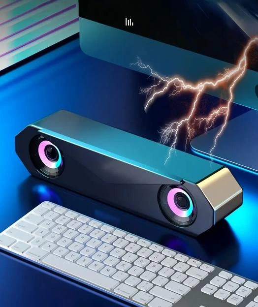 Колонка usb aux 3.5 jack TM-R01-BLACK колонка для tv pc монитора - изображение 4