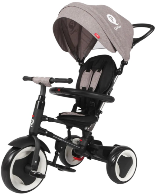 Rowerek trójkołowy Qplay Rito Eva Grey (0686268624440) - obraz 1