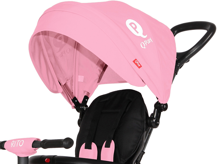 Rowerek trójkołowy Qplay Rito Eva Pink (5061047480069) - obraz 2