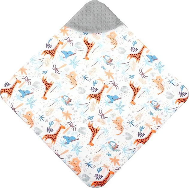 Kocyk do fotelika samochodowego Springos dwustronny z kapturem 77x77 cm (5907719491950) - obraz 7