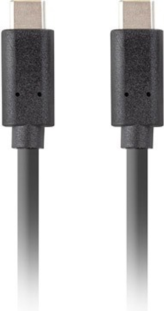 Кабель Lanberg USB-C 3.1 gen 2 M/M PD 100W 1.8 m Black (CA-CMCM-32CU-0018-BK) - зображення 3
