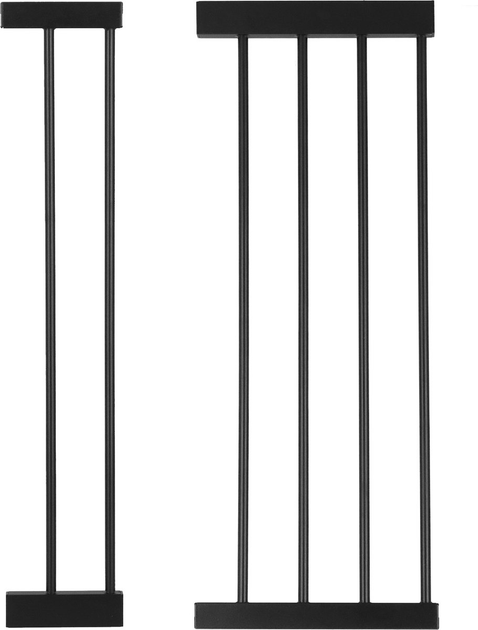 Bramka ochronna Springos brązowo-czarna 75-124 cm (5907719470597) - obraz 6