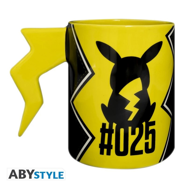 Kubek z uchwytem ABYstyle 3D Pokemon Pikachu Lightning Bolt 460 ml (3665361116295) - obraz 4