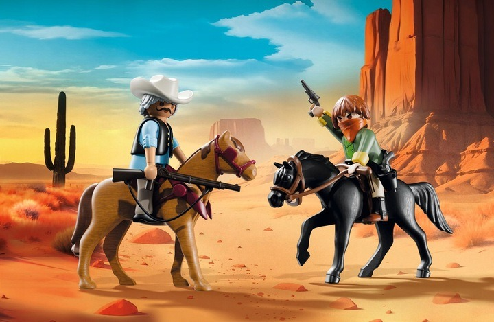 Zestaw z figurkami Playmobil History Napad na dyliżans na Dzikim Zachodzie 58 szt 71862 (4008789718624) - obraz 4