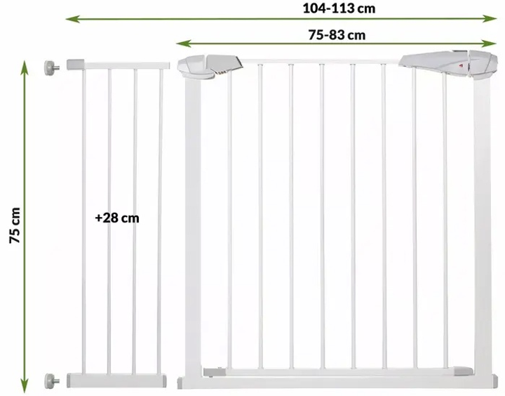 Захисний бар'єр Springos 104-113 см (5907719407494) - зображення 4