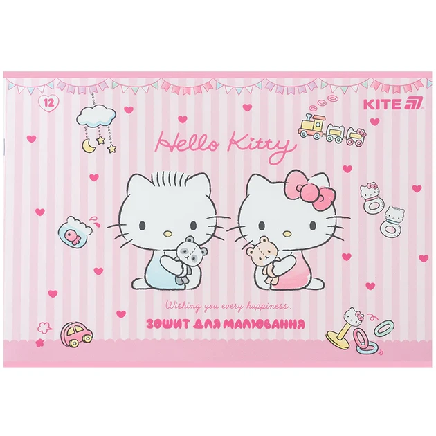Набір альбомів для малювання Kite Hello Kitty 12 аркушів A4 на скобі 20 шт (HK25-241-1) - Фото 9 Набір альбомів для малювання Kite Hello Kitty 12 аркушів A4 на скобі 20 шт (HK25-241-1) - зображення 9