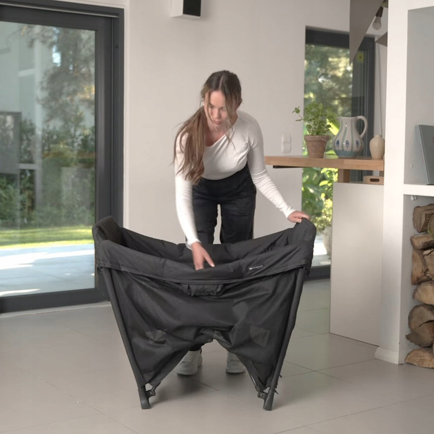 Łóżeczko turystyczne Kinderkraft Moon Dream Black (5902533925933) - obraz 15