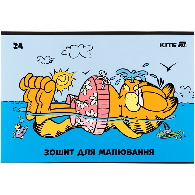 Набор альбомов для рисования Kite Garfield 24 листа A4 на скобе 12 шт (GF25-242) - изображение 7