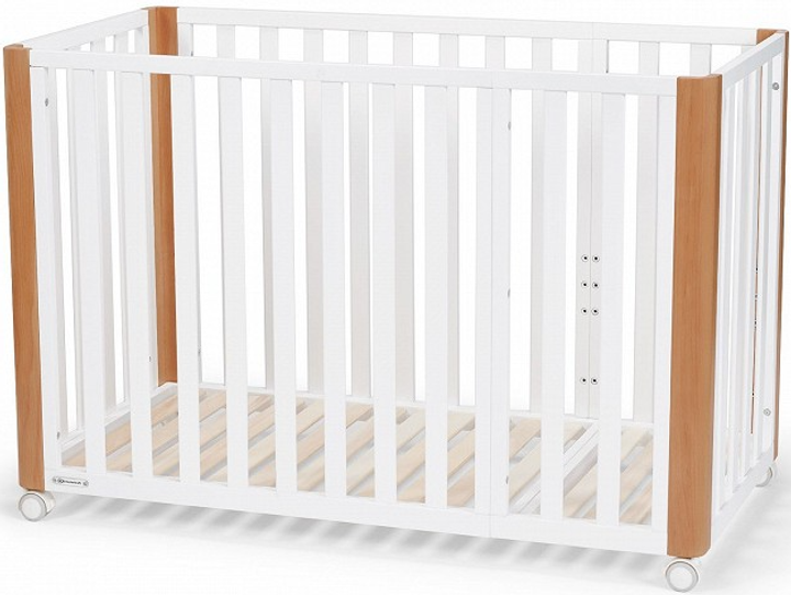 Drewniane łóżeczko Kinderkraft Koya z funkcją kojca i materacem Białe (5902533914807) - obraz 6