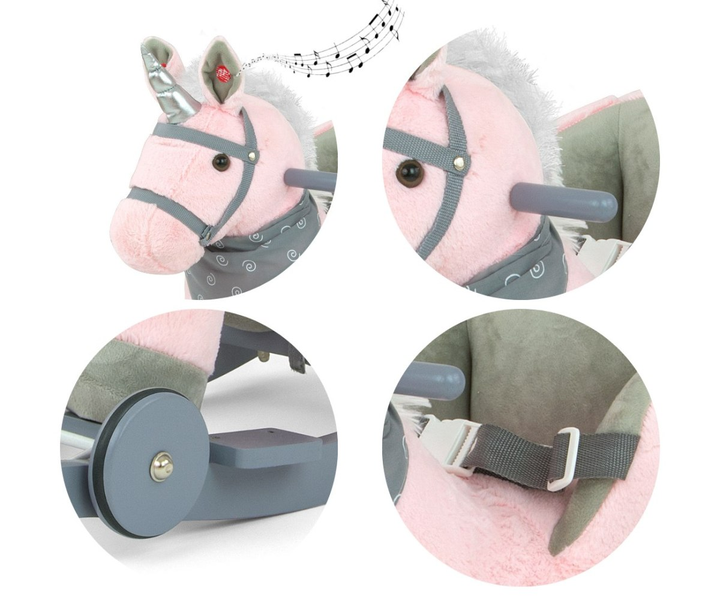 Konik na biegunach Milly Mally Polly Pink Jednorożec (5901761123999) - obraz 6