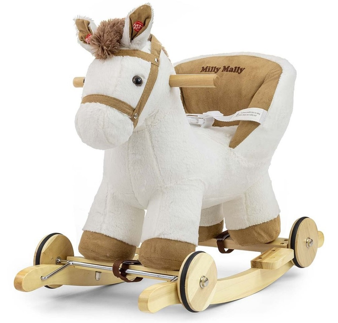 Konik na biegunach Milly Mally Polly White (5901761128666) - obraz 1