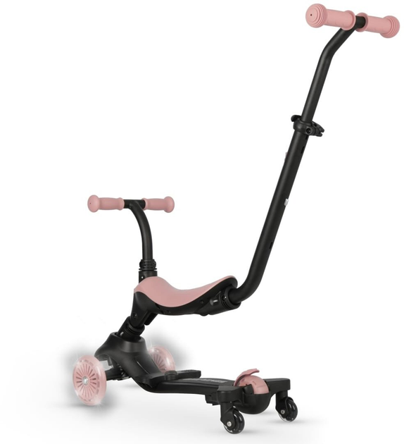 Самокат дитячий Qplay Sema Evo 3 в 1 Coral Pink (6310) (5061047482049) - зображення 11