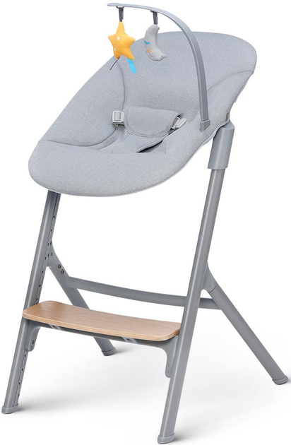 Дерев'яний стільчик для годування Kinderkraft Livy Oak з гойдалкою Calmee (5902533919031) - зображення 3