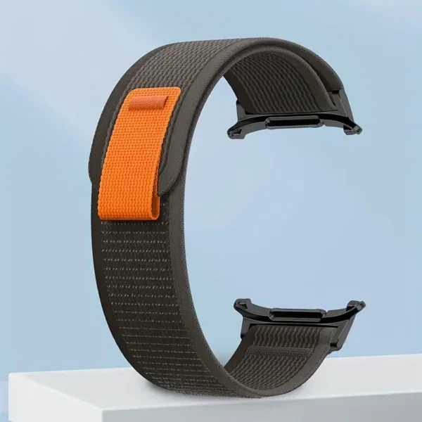 Нейлоновий ремінець broband Cloth Sport для Samsung Galaxy Watch Ultra (2024) - чорний - Фото 4 Нейлоновий ремінець broband Cloth Sport для Samsung Galaxy Watch Ultra (2024) - чорний - зображення 4