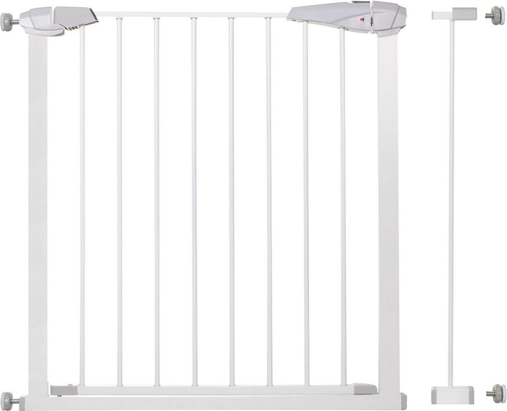 Bramka ochronna Springos biała 83-92 cm (5907719407470) - obraz 1