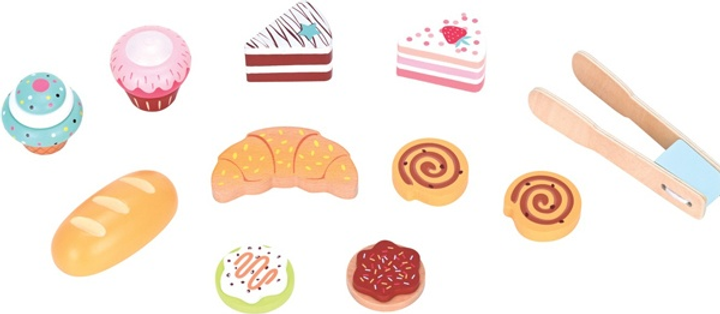 Набір іграшок Small Wood Table top Bakery Shop L40298 (5711336038845) - зображення 2