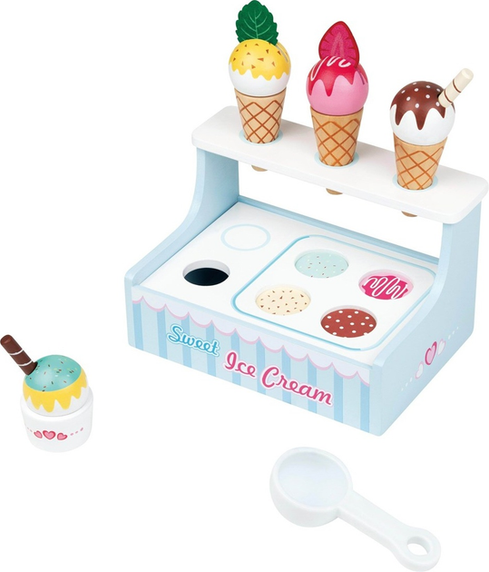 Zestaw zabawek Small Wood Mini Ice Cream Shop L40227 (5711336031808) - obraz 3