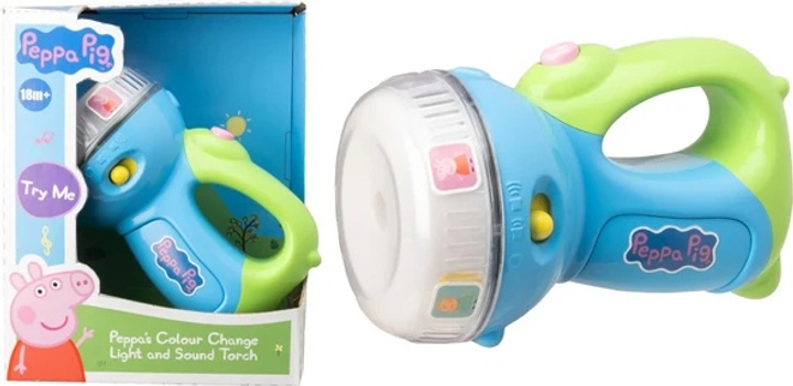 Latarka Peppa Pig Light And Sound Torch 905-1500028 (5063327002848) - obraz 2